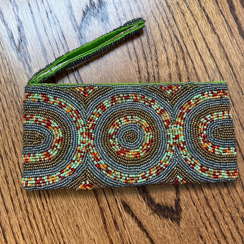 Hand Beaded Clutch